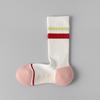 Meias esportivas profissionais femininas com sola de toalha, absorventes de suor, antibacterianas, desodorantes, meias de cano alto para primavera e outono, para corrida, fitness, badminton, tênis