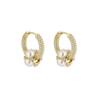 Novos Brincos Geométricos de Zircônia Gypsophila Design Nicho Moda Luxo Leve Banhados a Ouro Real Brincos para Mulheres Atacado de Fábrica