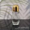 Botella de vidrio antitranspirante de bola grande de fábrica, botella de perlas de masaje antitranspirante corporal, botella de aceite esencial, cosméticos subembotellados