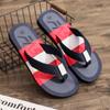 Chinelo de Dedo Masculino de Verão Europeu e Americano da Moda Transfronteiriça com Blocos de Cor Tendência para Uso Externo Comércio Exterior Chinelos de Praia do Oriente Médio