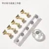 Soporte Base para Uñas Artísticas, Soporte Magnético para Uñas Postizas, Herramientas de Cristal, Set de Arcilla, Soporte de Práctica, Exhibidor para Principiantes