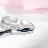 Anel Casal Estrela Eterna Brilhante Um Par com Design de Nicho Senso de Luxo Leve Textura de Estrela Presente de Dia dos Namorados para Homens e Mulheres