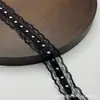 Em estoque 3cm rebite de metal com renda de quatro pontas decoração de vestuário bolsa DIY acessório de lingerie vazado renda