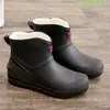 Zapatos de goma antideslizantes impermeables para hombre, cocina, trabajo, botas de lluvia, zapatos de agua, zapatos de lluvia, zapatos de pesca con desodorante para hombre