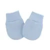 Guantes Anti-rayaduras para Bebé de Primavera, Otoño e Invierno Guantes para Bebé Gruesos Cálidos de Color Sólido para Recién Nacidos 0-1 Año