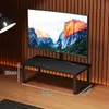 Suporte Elevado para Computador Desktop Pequeno Base Elevada Prateleira de Armazenamento Suporte para Monitor de Tela de Mesa de Escritório