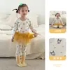 Nuevo Conjunto de Pijamas Térmicos Divididos de Algodón para Bebés Niños y Niñas Ropa de Casa Cálida Otoño e Invierno Clase A