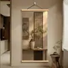 Puerta de Entrada Estilo Chino Pasillo Pintura Decorativa Estética de la Dinastía Song Pasillo Colgante Decoración Sala de Té Zen Murales de Alta Gama