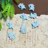 Lindo Lazo de Bloques de Color Accesorios para Uñas DIY Gatito, Decoraciones de Uñas Gato de Ensueño Nobles Tridimensionales