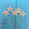 Pastel para Hornear Estrella Brillo Pastel Tarjeta para Pastel Decoración Brillante Bandera Fiesta Mesa de Postres Enchufe