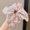 Elástico de cabelo multi-camadas de renda, estilo delicado, acessório de cabelo oversized, prendedor de coque de alta qualidade estilo coreano