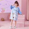 Camisón de verano para niñas, de algodón peinado, transpirable, de manga larga, para tallas medianas y grandes, para el hogar, 12 camisones bonitos para niñas