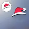 Comércio Exterior Chapéu de Natal Adesivo Janela do Carro Janela Lateral Adesivo de Carro Modificado Fofo Pequeno Chapéu Vermelho Etiqueta Frontal Adesivo Decorativo