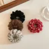 Outono e Inverno Cânhamo Lã Arco-Íris Cordão de Telefone Faixa de Cabelo Headband Alta Elasticidade e Durável Headband Corda de Cabelo Não Machuca o Cabelo Elástico Anel de Borracha