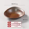 Tigela Rasa para Prato Lateral de Panela Quente Estilo Rústico Imitação de Porcelana em Melamina, Tigela Dupla Alça Comercial, Prato Retangular, Tigela para Tripas, Prato para Pasta de Camarão