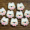 Botón de Cachorro West Highland White Terrier de Dibujos Animados Botones para Ropa de Muñeca Hecha a Mano para Niños Accesorios de Ropa Botones Decorativos