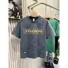 Camiseta Masculina de Manga Curta Retro Lavada Solta Respirável Fresca de Verão Tendência 2026 Nova Camiseta Masculina