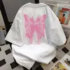 Camiseta de Manga Corta con Estampado de Mariposa Graffiti Estilo Nuevo Verano 2026, Estilo Perezoso Casual, Top Vintage Casual y Versátil