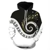 Sudadera con capucha holgada para hombre, con estampado digital 3D personalizado, estilo europeo y americano, primavera y otoño de 2024