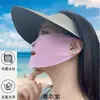 Máscara Facial Protetora Solar de Verão Ultrafina Cobertura Facial com Vazamento de Luz Boca Máscara Protetora Solar para Natação Respirável Máscara Protetora Solar de Seda Gelada