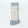 Calcetines de verano finos de cinco dedos para mujer, absorbentes de sudor y transpirables, cómodos y secos para tenis y deportes, directos del fabricante