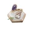 Pulsera Nueva de Amatista Uruguaya con Perla Natural Joyería de Moda Electrochapada con Retención de Color Accesorios de Ropa Transfronterizos Joyería