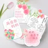 2026 Etiquetas con Forma de Día de la Madre Decoración de Ramo Sencillo Floristería Mensaje de Repostería Tarjeta Escrita a Mano Personalización