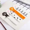 Regla de Madera de Dibujos Animados para Niños Papelería Creativa para Estudiantes Regla Estudiante de Primaria Regla Linda de Garra de Gato