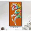 Mural Moderno de Hall de Entrada de Lujo Accesible Pasillo Corredor Pintura Decorativa de Caballo Vertical para Pared del Hogar Pintura Decorativa Vertical