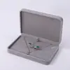 Caixa de Armazenamento de Joias Rosa Veludo com Cantos Arredondados Transfronteiriça, Caixa para Brincos Pulseiras Joias, Caixa para Anel Embalagem de Presente para Joias