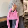 Otoño e Invierno Nuevo 2024 Moda Bolso de Hombro para Mujer Bolso de Mano de Felpa Estilo Occidental Simple Bolso Cruzado Texturizado