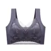Sujetador Invisible de Seda de Hielo de una Pieza Ropa Interior Femenina Femenina Levanta Busto Auxiliar Sexy Deporte Belleza Chaleco Sujetador de Verano