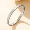 Pulsera de Broche Creativa Simple Corrosión Inglés Amor Estrella Patrón de Forma Geométrica Joyería de Mano para Parejas