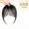 Peruca com Franja para Mulheres com Alto Volume no Topo da Cabeça, Cabelo Humano Real Completo, Repartição Frontal Natural, Franja Falsa