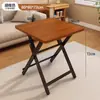 Mesa Plegable, Mesa de Comedor para Uso en Casa, Mesa para Apartamento Pequeño, Mesa Redonda Sencilla, Mesa Portátil para Exteriores de Casa de Alquiler, Mesa Cuadrada para Comer