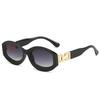 Nueva Moda Marco Cuadrado Ovalado Simple Europeo y Americano Muestra Lujo Ligero Gafas de Sol Spice Girls Gafas de Sol Estilo Similar de Celebridad de Internet Ins