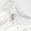 Nanxia Qiaozhuang Marca Nueva Retro de Moda Camisa de Manga Larga a Rayas con Parches Falsos de Dos Piezas Ajuste Holgado Versátil Camisa para Pareja