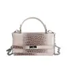 Bolso Pequeño Texturizado con Patrón de Cocodrilo Transfronterizo para Mujer 2026 Nuevo Estilo Bolso de Mano con Bloques de Color Elegante Bolso Cruzado de Alta Gama