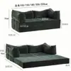 Sofá Compactado al Vacío Sala de Estar Plegable Doble Uso Apartamento Pequeño Sofá Cama Modular Extraíble y Lavable Perezoso Casual Tatami
