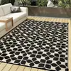 Tapete Popular para Jardim e Pátio de Piquenique, Tapete Decorativo de Jardinagem, Tapete Dobrável de Uso Duplo para Exterior de Trailer, Tapete Tecido de PP