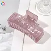 Qiyue Pinza para el Cabello Cuadrada Coreana Transfronteriza Pinza de Tiburón Grande Mate de Gama Alta Pinza Pinza Accesorios para el Cabello Venta al por Mayor