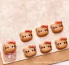 Celebridade da Internet Couro Preto Rosa Hellokitty Acessórios para Unhas Estilo Misto Fofo Acessórios de Unha Usáveis DIY Pequenos Acessórios