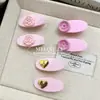 Clip de Pato Oval Lindo Oso Colorido Coreano Diseño de Nicho Clip Lateral de Letra Clip para Flequillo Accesorios para el Cabello Venta al por Mayor