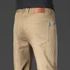 Pantalones casuales de alta gama para hombre, corte recto ajustado, primavera y otoño 2026, pantalones de vestir burdeos, versátiles y modernos