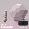 Sombrilla Compacta Portátil de Cápsula para Niñas Protección Solar Protección UV Sombrilla Mini Cinco Pliegues Ultraligera Sombrilla para Día Soleado y Lluvioso