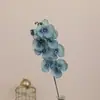 Flor artificial Phalaenopsis de 8 cabezas estilo europeo suave para mesa de comedor flor ins pequeña fresca decoración del hogar flor no tejida flor artificial