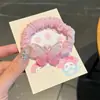Anillo para el Pelo Transparente Hielo Mariposa Colorido Anillo para el Pelo Intestino Delgado Super Hada Banda Elástica Doble Cola de Caballo Cuerda Elástica Alta Accesorios para el Cabello