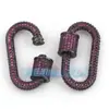 Acessórios de joias DIY cobre puro micro cravejado zircônia luxo parafuso pode abrir e fechar fivela de pulseira e colar