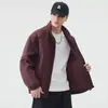 Chaqueta de trabajo para hombre con logo bordado, cuello mao, corte holgado, estilo retro japonés, moderna y versátil, casual, nueva para primavera y otoño 2026