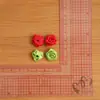 Fita de 3 Pontos com Flor de Rosa Decoração de Roupa DIY Flor de Fita Artesanal Rosa Sem Folha Fita de 3 Pontos com Rosa